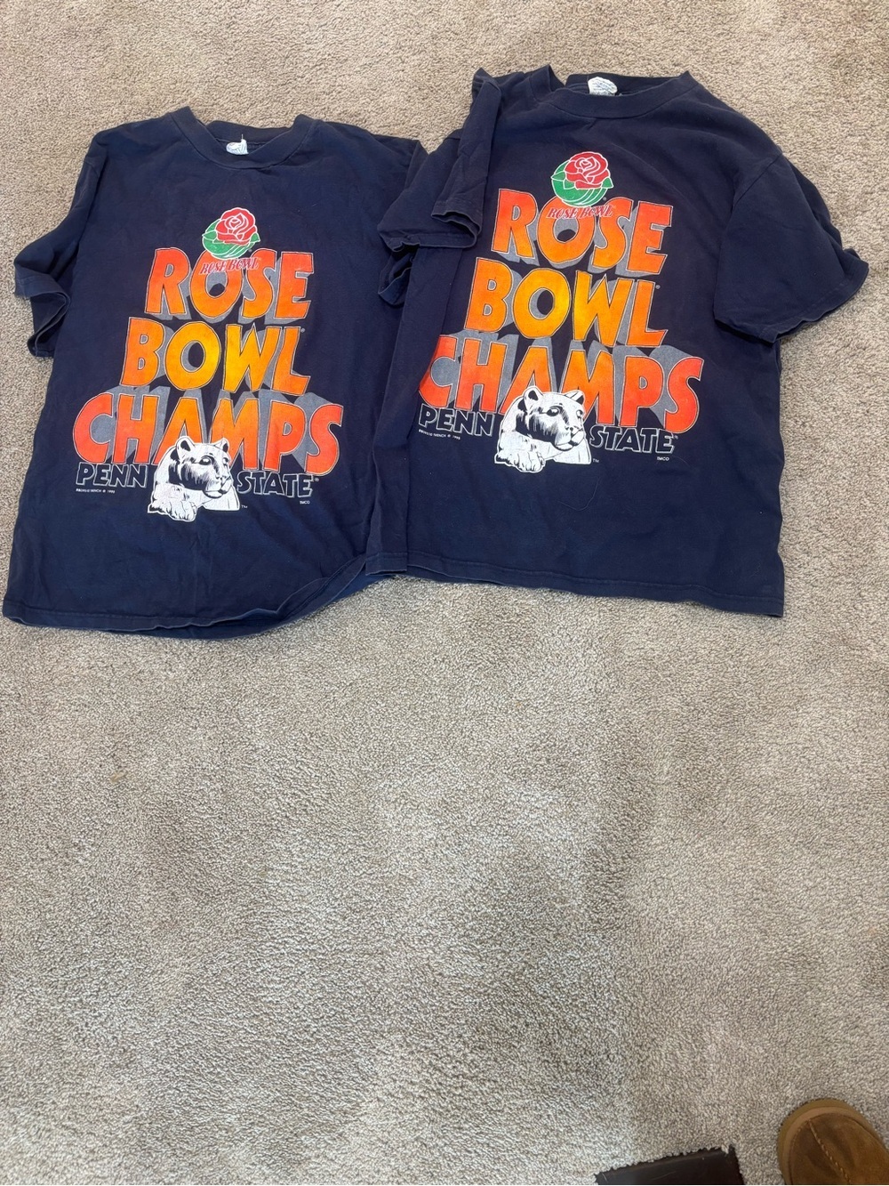 Vintage penn state 1995 Navy Rose Bowl Champs Graphic Tee Sz large